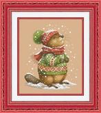 # Nieuw compleet borduurpakket; Bever #, Ophalen of Verzenden, Nieuw, Handborduren, Borduurpakket