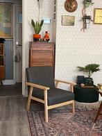 Donkergrijs Vidal XL fauteuiltje, Huis en Inrichting, Ophalen, Hout, Minder dan 75 cm, Nieuw