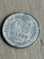 25 Cent 1942, Koningin Wilhelmina, Losse munt, 25 cent, Verzenden
