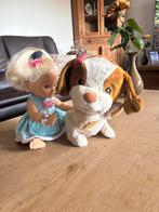 Pratende en dansende hond en pop, Kinderen en Baby's, Speelgoed | Poppen, Ophalen, Zo goed als nieuw, Babypop