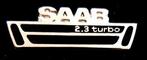Saab 2.3 turbo pin zilverkleur, Verzenden, Nieuw, Transport, Speldje of Pin