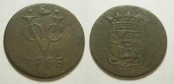West Friesland VOC Duit 1765 OVERSLAG 64 - niet in Scholten beschikbaar voor biedingen