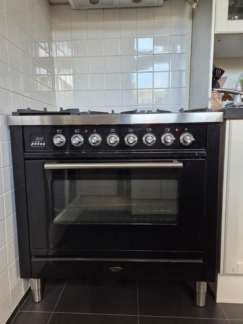 Boretti 6 pits gasfornuis, Witgoed en Apparatuur, Fornuizen, Gebruikt, Vrijstaand, Gas, 5 kookzones of meer, 90 tot 95 cm, 60 cm of meer