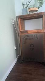 Mooie kast met deur van botenhout, Huis en Inrichting, Ophalen of Verzenden, Gebruikt