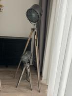 2 maten lampen industrieel, Huis en Inrichting, Lampen | Vloerlampen, Ophalen, Glas, Zo goed als nieuw, 150 tot 200 cm