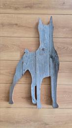 Decoratie Dobermann steigerhout - 70 x 37 cm, Ophalen of Verzenden, Zo goed als nieuw