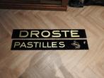2 Glazen reclame platen Droste, Ophalen, Gebruikt, Reclamebord