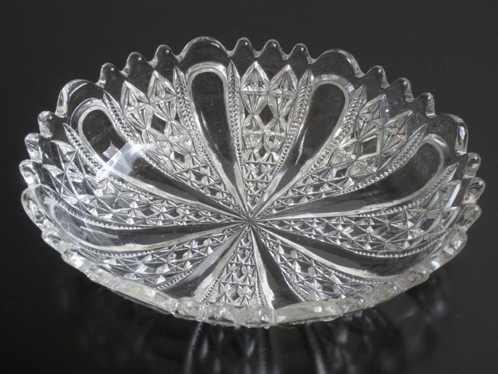Vintage George Davidson & Co. glazen schaaltje geperst glas, Antiek en Kunst, Antiek | Glas en Kristal, Ophalen of Verzenden