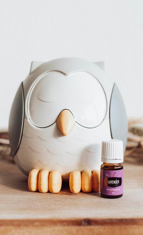 Young living Feather de uil diffuser, Witgoed en Apparatuur, Luchtbehandelingsapparatuur, Zo goed als nieuw, Luchtbevochtiger