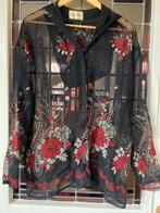 Oddyty transparante blouse maat 42, Kleding | Dames, Zwart, Ophalen of Verzenden, Zo goed als nieuw, Maat 42/44 (L)