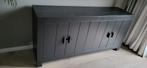 Woood Benson dressoir grenen zwart 85x177x46, Huis en Inrichting, Kasten | Dressoirs, Ophalen, Met deur(en), 150 tot 200 cm, Zo goed als nieuw