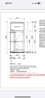 Compleet nieuwe pui/kozijn 308,0 x 142,7 cm incl hr++ glas, Doe-het-zelf en Verbouw, Ophalen, Nieuw, Hout, Deurkozijn