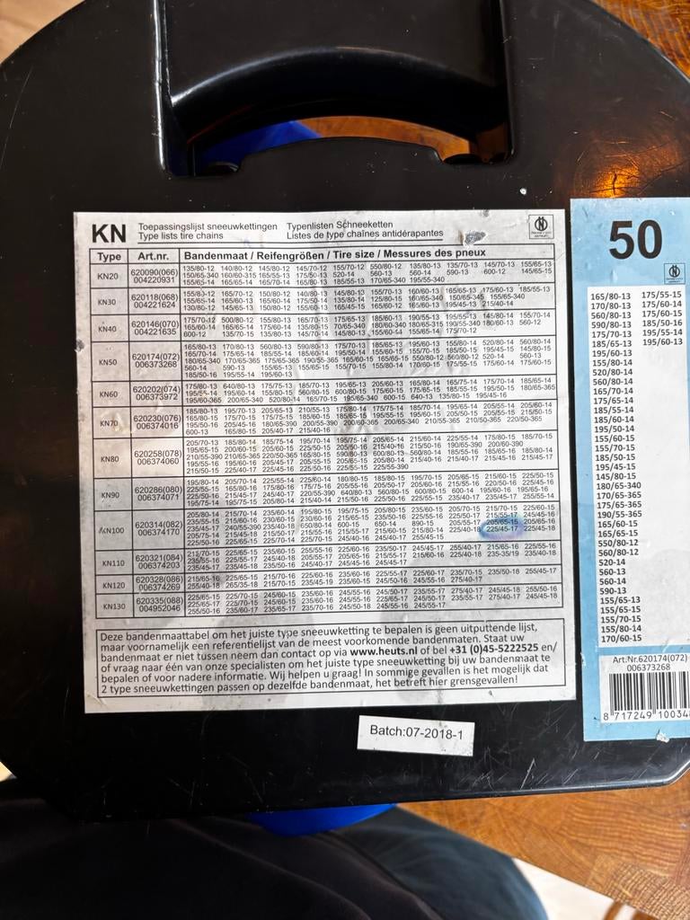 Sneeuwketting 12, 13, 14, 15, 16, 17, 18 inch, Auto diversen, Ophalen of Verzenden