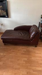 Bankje, chaisse longue, leder, Huis en Inrichting, Banken | Sofa's en Chaises Longues, Ophalen, Tweepersoons, Leer, Zo goed als nieuw
