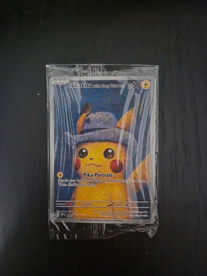 Pikachu X van Gogh, Hobby en Vrije tijd, Verzamelkaartspellen | Pokémon, Zo goed als nieuw, Losse kaart, Foil, Ophalen