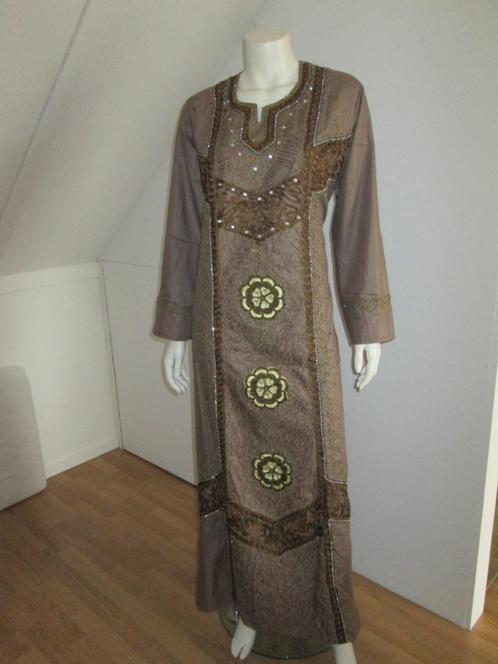 Ibiza hippie kaftan Afrika Egypt look maxi jurk L nieuw, Kleding | Dames, Jurken, Zo goed als nieuw, Maat 42/44 (L), Bruin, Onder de knie