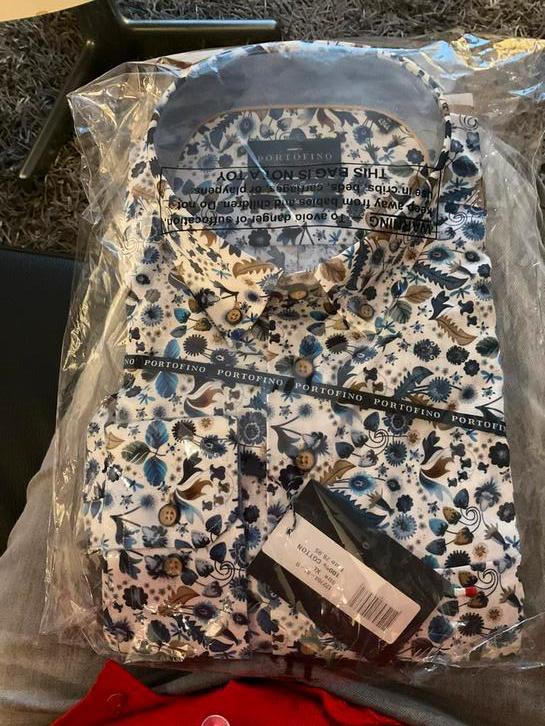 Portofino overhemd NIEUW XL katoen 43/44 100% katoen, Kleding | Heren, Overhemden, Nieuw, Halswijdte 43/44 (XL), Ophalen of Verzenden