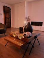 Set teakhouten salontafels, Ophalen, Gebruikt, 50 tot 100 cm, 50 tot 100 cm