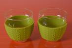 Prachtige BODUM Pavina design glazen met siliconenring, Ophalen of Verzenden, Effen, Kop(pen) en/of Schotel(s), Glas