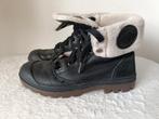 Stoere warme zwart leren sneakers / boots Palladium mt 38, Zwart, Palladium, Ophalen of Verzenden, Sneakers of Gympen