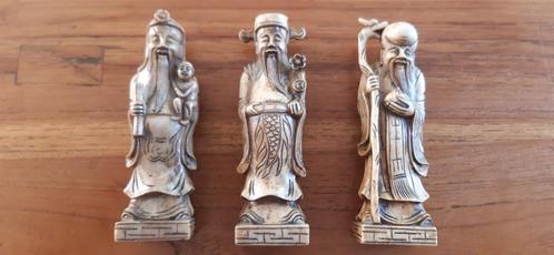 3 Chinees marmeren poortwachters met stempel op onderzijde, Antiek en Kunst, Antiek | Porselein, Verzenden