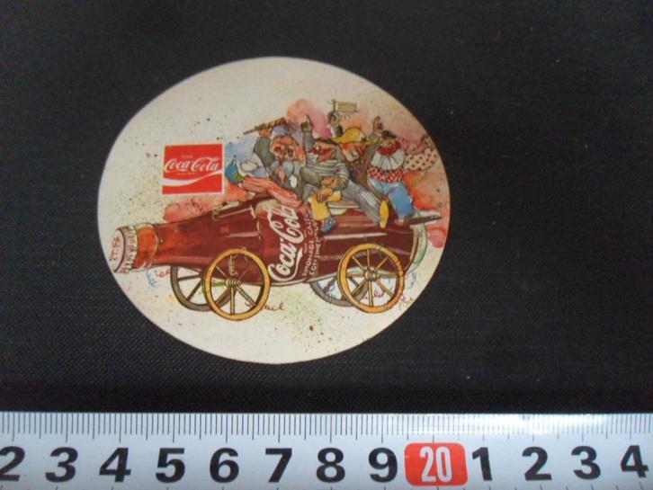 sticker fris drink coca-cola strip flesje kar carnaval *, Verzamelen, Stickers, Zo goed als nieuw, Ophalen