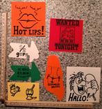 15  vintage carnaval Stickers 11 voor stofjas, Ophalen of Verzenden, Zo goed als nieuw