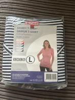 Wit met blauw gestreept Basic Equipment shirt maat L, Kleding | Dames, Basic Equipment, Maat 42/44 (L), Nieuw, Ophalen of Verzenden