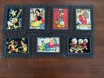 7 Walt Disney Fluweel Prenten - Vintage 1961-1963, Ophalen of Verzenden, Overige figuren, Gebruikt, Plaatje of Poster