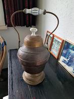 Antieke Koperen doofpot met Porseleinen Handvat, Ophalen of Verzenden, Koper