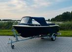 Marfish 450 | 15 PK Tohatsu | Vaarbewijsvrij | incl. Trailer, Watersport en Boten, Ophalen, 10 tot 30 pk, Zo goed als nieuw, Buitenboordmotor