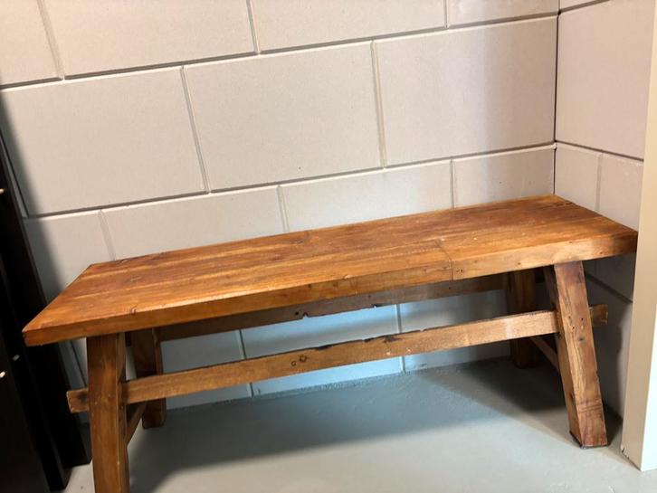 Xenos bankje of tafel recycle Ubud - hout - 116 cm, Huis en Inrichting, Tafels | Salontafels, Zo goed als nieuw, Minder dan 50 cm