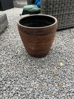 Grote bloempot voor binnen, Tuin en Terras, Bloempotten, Rond, Binnen, Zo goed als nieuw, Aardewerk