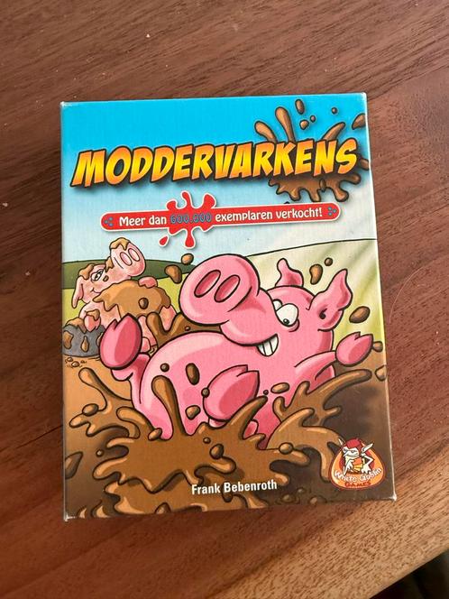 Moddervarkens Bordspel, Hobby en Vrije tijd, Gezelschapsspellen | Bordspellen, Zo goed als nieuw, Drie of vier spelers, Reisspel