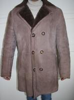 Taupe/Bruine Franse lammycoat maat L, Maat 52/54 (L), Bruin, Ophalen of Verzenden, Zo goed als nieuw