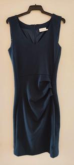 KAFFE Business Mouwloze Jurk V-hals Slim Fit CocktailJurk Do, Blauw, Ophalen of Verzenden, Zo goed als nieuw, Knielengte