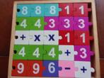 Houten REKENKIST in Puzzelvorm, 150 stukjes, Ophalen of Verzenden, Zo goed als nieuw, Puzzelen