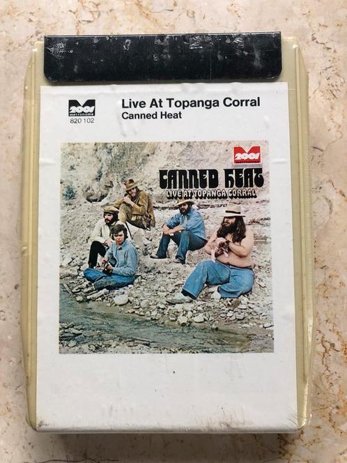 Canned Heat 8 track cassette album Live at Topanga Corral, Cd's en Dvd's, Cassettebandjes, Zo goed als nieuw, Voorbespeeld, Rock en Metal