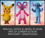 STITCH & ANGEL EN PIKACHU KOSTUUM TE HUUR MET/zonder acteur, Ophalen of Verzenden