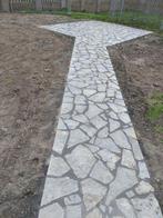 Prachtige grijze genuanceerde Flagstones, circa 170m²!!, Tuin en Terras, Nieuw, Overige typen, Natuursteen, Ophalen