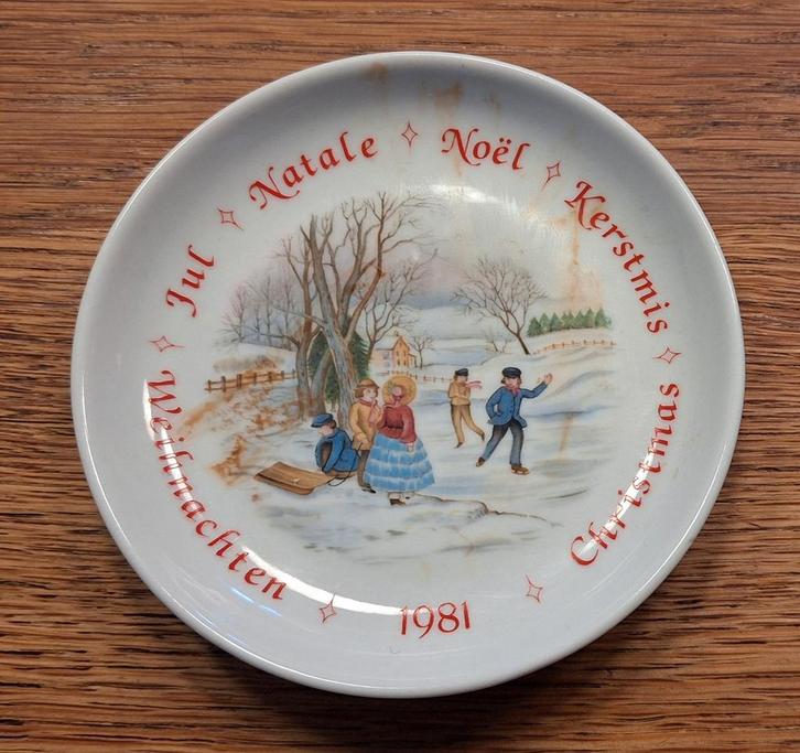 Avon Schwarzenhammer Kerstbordje 1981, Diversen, Kerst, Zo goed als nieuw, Ophalen of Verzenden