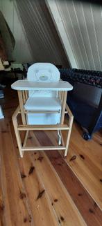 Houten peuterstoeltje 2 in 1, Kinderen en Baby's, Kinderkamer | Tafels en Stoelen, Ophalen, Zo goed als nieuw, Tafel(s) en Stoel(en)