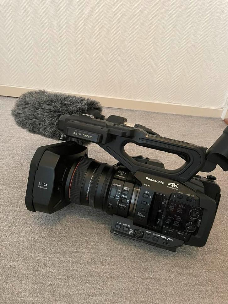 Panasonic HC-X1 4K professionele digitale videocamera, Audio, Tv en Foto, Videocamera's Digitaal, Zo goed als nieuw, Camera, Geheugenkaart