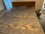 Queen size bed - perfecte conditie!, Ophalen, Oaker geel, Overige kleuren, Tweepersoons