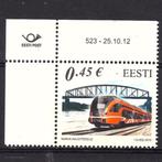trein spoorbrug Estland 2012 postfris, Postzegels en Munten, Postzegels | Thematische zegels, Treinen, Verzenden, Postfris