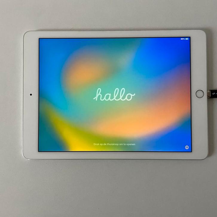 Apple iPad Pro 9.7" WiFi, Computers en Software, Apple iPads, Gebruikt, Apple iPad Pro, Wi-Fi, 9 inch, 128 GB, Zilver, Ophalen of Verzenden