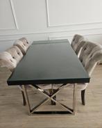 Eettafel met stoelen, Huis en Inrichting, Tafels | Eettafels, Ophalen, 100 tot 150 cm, 50 tot 100 cm, Zo goed als nieuw