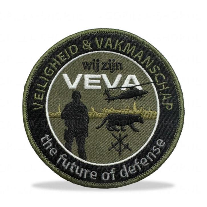 VEVA patches, Verzamelen, Militaria | Algemeen, Landmacht, Embleem of Badge, Nederland, Ophalen
