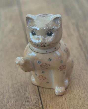 Vintage Chinese gelukskat. Theepotje / melkkannetje.  beschikbaar voor biedingen