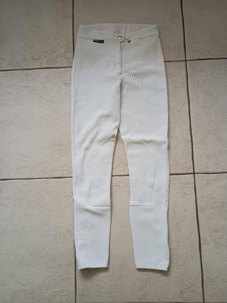 Eurostar witte wedstrijd paardrijbroek 80 28L + plastron etc, Dieren en Toebehoren, Paardrijkleding, Gebruikt, Dames, Ophalen of Verzenden